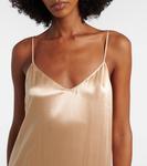 Атласное платье Ferragamo, Beige - фото 4