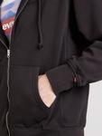 Толстовка с капюшоном на молнии LEVI'S  Zip-Up Hoodie AUTHENTIC, черный - фото 3