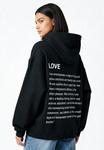 Худи Mira Paris LOVE DEFINITION OVERSIZED , Black - фото 4