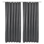 Штора Beautissu , 140x1 см, антрацит - фото