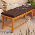 Подушка на стул Homescapes коричневый, 143/48/5 см - фото 5