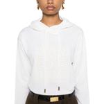 Топ Logo embossed Hoodie 'S MAX MARA, белый - фото 6