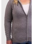 Толстовка серого цвета CASH-MERE.CH - фото 5