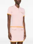 Поло с отделкой в виде логотипа Casablanca, розовый - фото 3