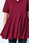 Футболка Ulla Popken TUNIC, Dark Cherry Red/Red - фото 4