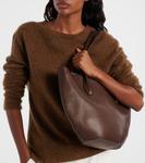 Кожаная сумка-тоут Alger The Row, Deep Brown/Deep Brown Ans - фото 7