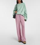 Широкие брюки с принтом Dries Van Noten, розовый - фото 2