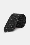Шелковый галстук Hugo, черный - фото