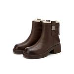 DAPHNE Черно-коричневые женские ботильоны, цвет Brown - фото 3