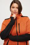 Толстовка с капюшоном на молнии Ulla Popken, оранжевый - фото 5