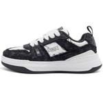 MESUCA Низкие кроссовки для скейтбординга унисекс черно-белые - фото