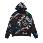 Худи Chrome Hearts Stencil, Черный/Многоцветный - фото