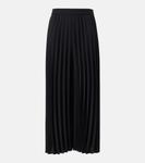 Анверс воздушные плиссированные укороченные шорты-кюлоты Joseph, черный - фото