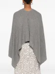 Кашемировое пончо Eric Bompard, серый - фото 4