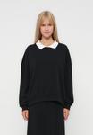 Толстовка Noisy May NMSELDA CONTRAST COLLAR , Black - фото