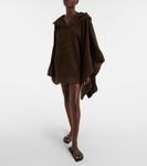 Хлопковый махровый худи Alaïa, Cafe - фото 2