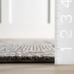 Ковер Milo Tiled Wool Area Rug nuLOOM, 122x183 см, темно-коричневый - фото 4