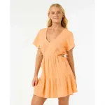 Платье Rip Curl Cala Vadella Cover Up short sleeve short, оранжевый - фото 3