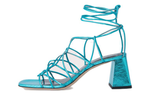 Кожаные сандалии Alexander 70 мм By Far, Sea Blue - фото