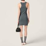 MIU MIU SS25 Платье без рукавов Women's Gray - фото 5
