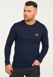 Топ Jack & Jones JCORISE INFINITY CREW NECK-MIT LOGO, Navy Blazer/Dark Blue - фото
