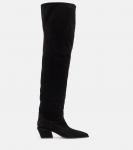 Ботильоны Bettina из замши до колена Paris Texas, черный - фото 4