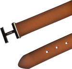 Женский ремень Tommy Hilfiger с пряжкой в виде буквы H, Tan - фото 4