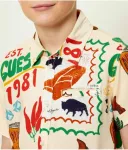 Рубашка regular fit Guess, бежевый - фото 4