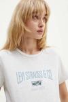 Хлопковая футболка Levi's, серый - фото