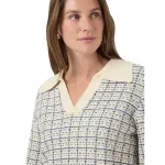 Свитер Yas Livia v neck, бежевый - фото 4