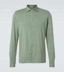 Хлопковая рубашка Fedeli, хаки - фото