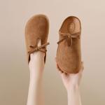 Закрытые тапочки для женщин Yiya, хаки - фото 6