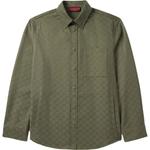 Хлопковая рубашка gg canvas GUCCI, зеленый - фото