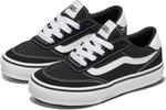 Vans Kids' Brooklyn LS низкие кроссовки, Suede/Canvas Black/White - фото 2