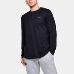 Футболка waffle henley thermal shirt 'black' Under Armour, черный - фото 4