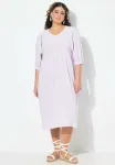 Платье-Миди с рукавами 3/4 Ulla Popken, Lavender - фото