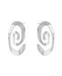Серьги-Завитки Aura Ettika, silver - фото 2