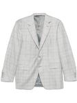 Пиджак в клетку Canali, серый - фото