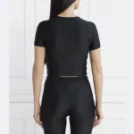 Укороченная футболка Versace, черный - фото 3