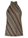 Полосатый топ Missoni, черный - фото