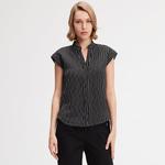 Полосатая рубашка из биматериала Smart And Joy, черный - фото 2