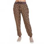 Леопардовые брюки-джоггеры коричневого цвета Mittoshop, коричневый - фото 4