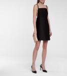 Мини-платье из эластичного кади Prada, черный - фото 2