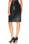 Юбка Susana Monaco Faux Leather Pencil, черный - фото 3