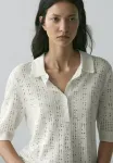 Рубашка поло Massimo Dutti, Beige - фото 3