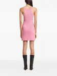 Платье мини в рубчик Courrèges, розовый - фото 4