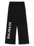 Спортивные брюки с логотипом Balmain Kids, черный - фото
