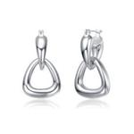 Серьги-подвески в форме буквы V Rachel Glauber, белый - фото