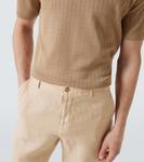 Льняные бермуды Fedeli, бежевый - фото 5