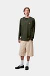 Лонгслив Chase Carhartt, зеленый - фото 3